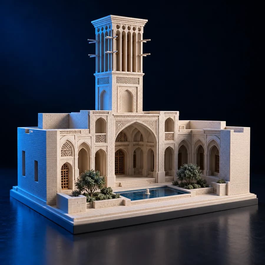 پیش‌نمایش ماکت معماری ایرانی